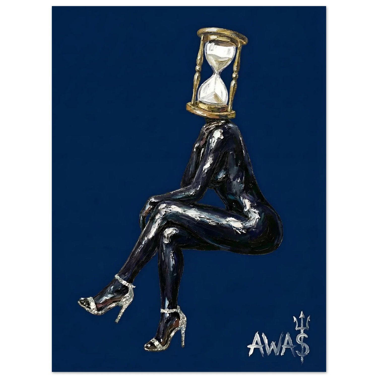 Hourglass, Time Is a Woman, from the AWA$ Sacred Feminine collection