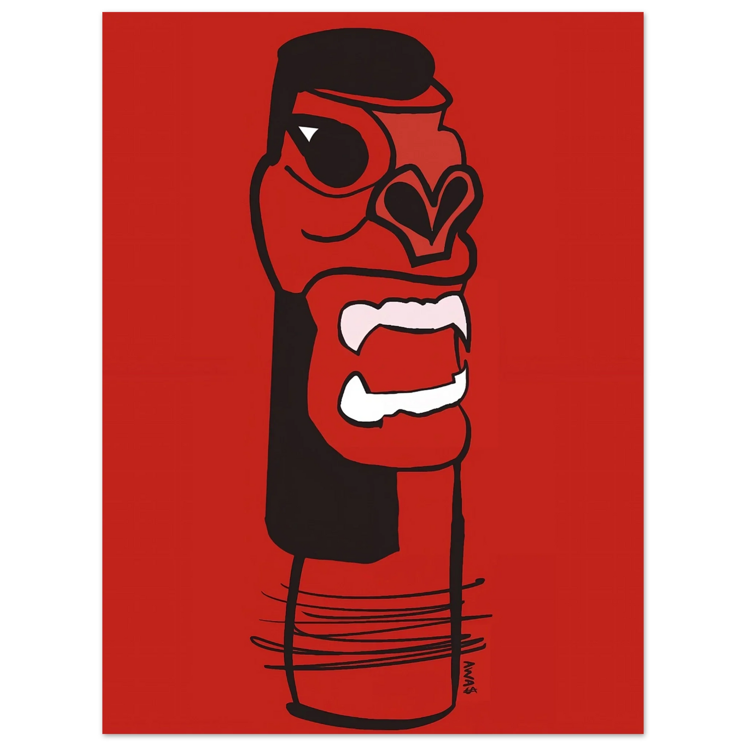 Exu Carranca, guardian of the crossroads, from the AWA$ Siete Potencias and Orisha collection