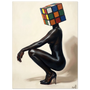 THE CROUCHED PUZZLE | Surreal Black Figure | AWA$ Signature Series