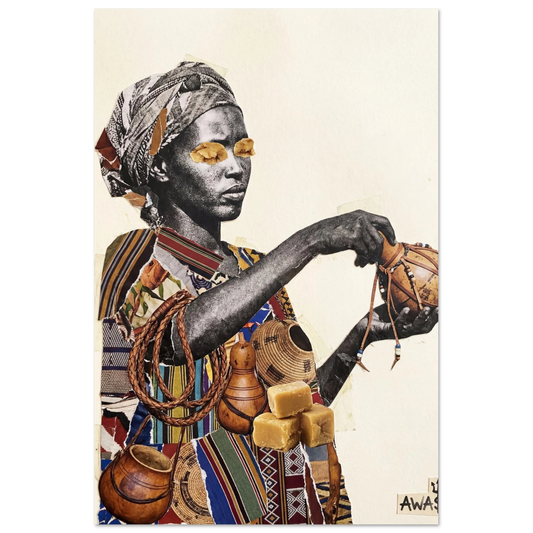 The Butter Merchant wall art print, East African trade portrait — AWA$ Signature Series