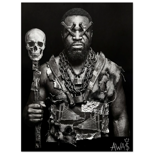 Sarabanda wall art print, Palo Monte iron warrior spirit — AWA$ Signature Series