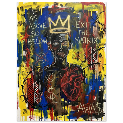 As Above, So Below — Exit the Matrix art print by AWA$, Digital Rouge X