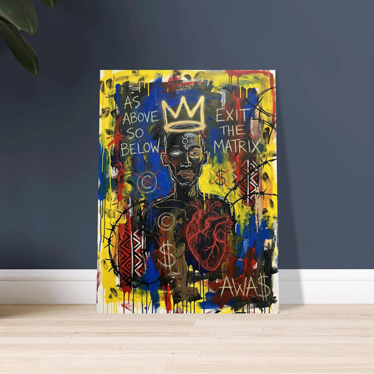 As Above So Below wall art, hermetic Exit the Matrix art — AWA$ Signature Series